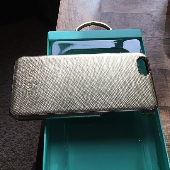 Kate Spade iPhone 6 Gold Saffiano Wrap Case (H) - Picture 4 of 8